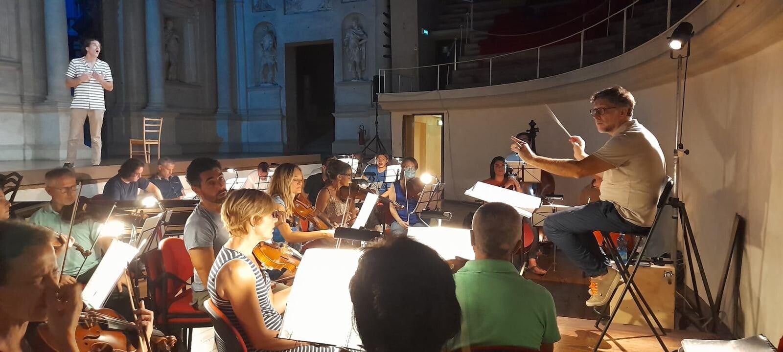 Direzione d'opera sul palco